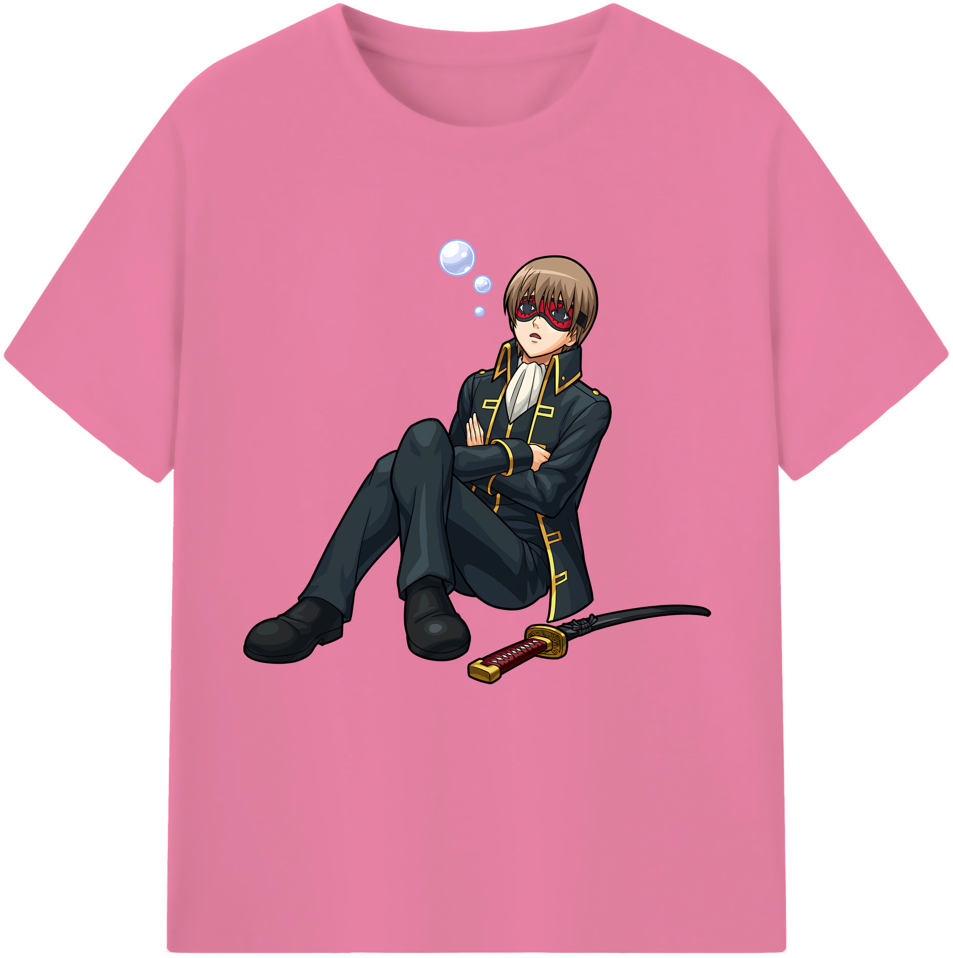 （画像用） ぎんたま 坂田銀時（さかたぎんとき） 神楽 志村新八（しむら しんぱち） GINTAMA Sakata Gintoki Kagura Shimura Shinpachi 綿100％半袖Tシャツ（フロントプリント）